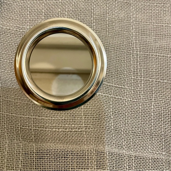 Grey Semi Sheer Grommet Curtain Panels Aprox. 52”W X 46”H. NWOT - Picture 2 of 5